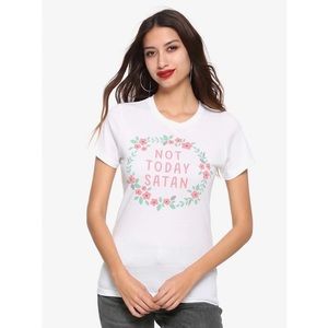 Black Matter by Goodie Two Sleeves | Not Today Satan Graphic Tee